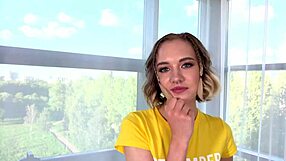 Petite 18yo Goldie Small rides two monster cocks threesome!