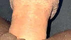 yo dude, asian guy drops a massive ebony creampie after licking her out...