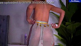 eva warenn teases small tits in sexy lingerie with ass wiggling dance