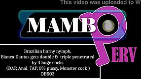 Brazilian Nymph Bianca Dantas Double Anal Dap Monster Cock Balls Deep Atm