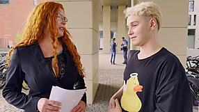 Failed Exam Triggers Taboo College Strip and Hard Fuck