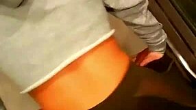 Hey, watch her grind and shake that ass perreando right in the kitchen