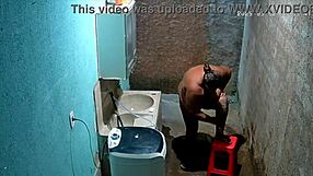 stepmom shaves pussy while stepson spies hidden cam