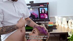 Office Latina Ary Abdul Pays Roman Savant Back With Bent-Over Creampie Accident