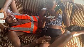 oh yeah gisting hard with skinny ebony tattooed colleagues in wild group action!