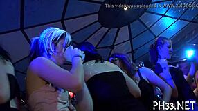 naughty cuties compete in wild group sex party with rough doggystyle and cum facials