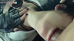 you see this devil may cry lady bent over taking monster cocks deep?