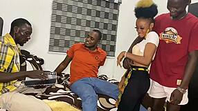 Teacher and classmates sneak suggestive glances before raw classroom train fuck