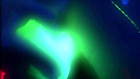 Blonde Lesbians Lick Big Tits Pussies with Glowing Toys at Fishnet Party