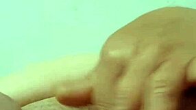 Grandma sneaks cucumber into mature pussy