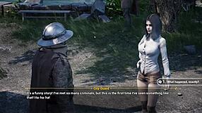 big cock strips her teasing tits and ass before rough monster fucking backlash