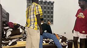 Teacher and classmates sneak suggestive glances before raw classroom train fuck