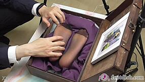 lilly secretary teases with hidden feet in box vol 2