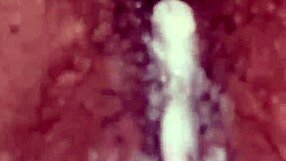 yo dude, asian guy drops a massive ebony creampie after licking her out...