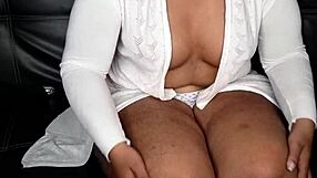 Wanna see this horny ebony pull panties down and flash her dripping big-lip pussy?