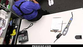 caught her stealing at work now the cop fucks her hard