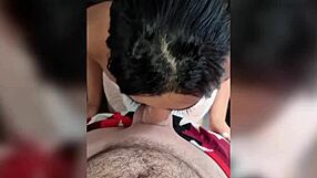 met this big tit brunette on the street, took her home for pov blowjob on monster cock!