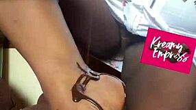 Curvy BBW Goddess Flexes Toes in Fetish Display