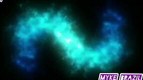 Fernanda Chocolate Catches Him Masturbating and Gives Anal with Cum in Mouth