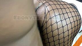 Teen Takes Big Black Cock Doggystyle Pounding