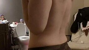 slow striptease reveals ripped clothes and bare curves