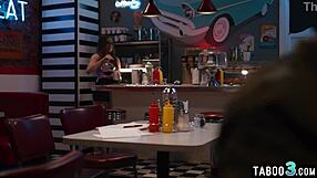 desperate hottie katie kush bends over deepthroats and fucks to save family biz on throbbing cock