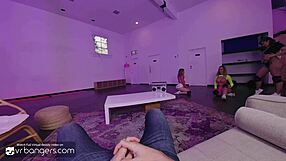 VR Bangers: Anna Claire Clouds, Briana Moon, Tommy King Orgy Triple Action HD