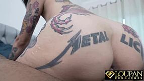 queen kimi sucks cock swallows natural tits load