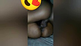 sweet ebony big booty milf takes my thick black cock deep