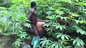 Stepmom's hairy pussy takes huge BBC rough from back this Christmas!