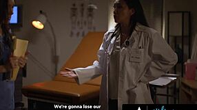 vicki chase spreads legs for sinn sage fingering pussy licking rimjob in hospital office