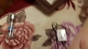 Bbw latina milf's chubby curves spill from sexy thong panties