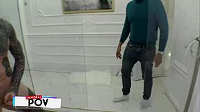 jenny wild rides mat bird's massive monster cock deep in her tight pretty pussy doggystyle