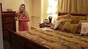 Tight wet shaved milf pussy begs for quickie creampie