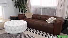 hot blonde busty gf shared with friend for hard cuckold pounding