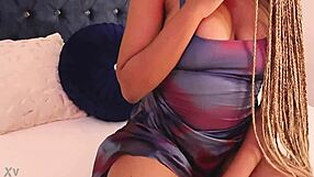 She reveals big ass and wet pussy under her dress