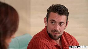 chloe amour's tight ass takes cock bent over cowgirl till cum in mouth spooning lick