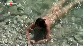 voyeur husband bangs milf wife doggystyle on crowded public beach