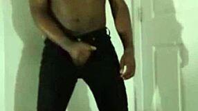 Cumming in jeans worships hot woman romantically for free