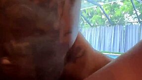 Watch this thick brunette choke down Jason Luv's monster black cock, gagging deep as her massive tits bounce wildly.