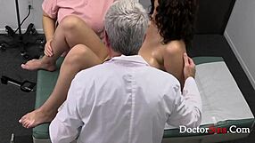 doctor catches teen patient 18+ submits to nurse exam group probing her tight young vagina