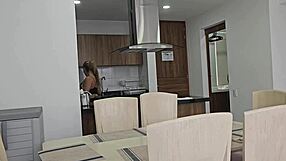 Horny Blonde Latina Sucks Cock Deep Because Hubby Owes Rent