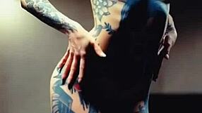 Tattooed skin cravings explode in wild couple's orgasmic tattooed flesh frenzy