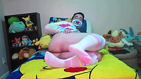 Think you can handle this chubby femboy gaping on bad dragon dildos first time?