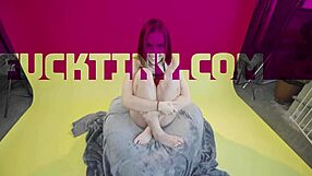 Tiny Petite Teen Bailey Base Takes BIG ASS Pounding with Her Natural Tits Bouncing Wild