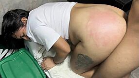 i sneak fuck stepmom alone in bathroom