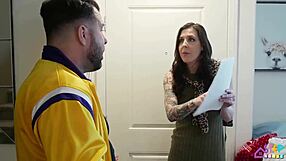 Annoying neighbor rides cock cowgirl while hubby's away, why not join?