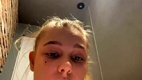 wanna see this big tit teen get her pussy fisted extreme close-up in public outdoors?