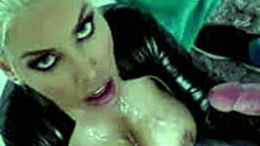 bridgette b's big shaved tits cum dripping slideshow