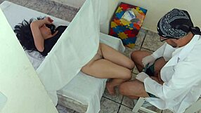 damn this hot nurse in uniform lets the patient bang her big latina ass rough in hospital